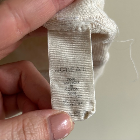 The GREAT. Terry Cloth Off White Sweatshirt Size 0/XS - Picture 4 of 7